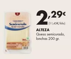 Oferta de Alteza - Queso Semicurado por 2,29€ en Supermercados Lupa