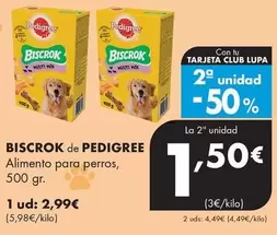 Oferta de Pedigree - Biscrok Alimento Para Perros por 2,99€ en Supermercados Lupa
