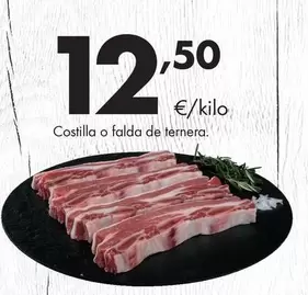 Oferta de Costilla O Falda De Ternera  por 12,5€ en Supermercados Lupa