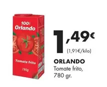 Oferta de Orlando - Tomate Frito por 1,49€ en Supermercados Lupa