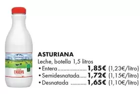 Oferta de Asturiana - Leche por 1,65€ en Supermercados Lupa