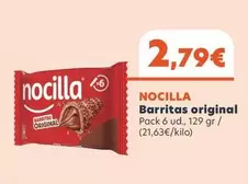 Oferta de Nocilla - Barritas Original por 2,79€ en Supermercados Lupa