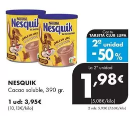 Oferta de Nesquik - Cacao Soluble por 3,95€ en Supermercados Lupa