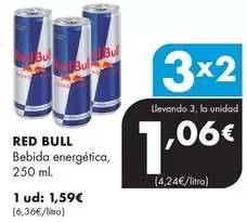 Oferta de Red Bull - Bebida Energética por 1,59€ en Supermercados Lupa
