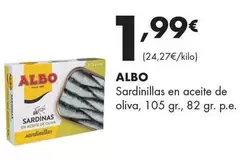 Oferta de Albo - Sardinillas En Aceite De Oliva por 1,99€ en Supermercados Lupa