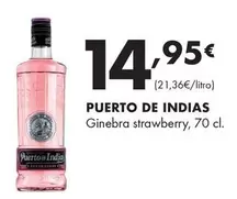 Oferta de Puerto De Indias - Ginebra Strawberry por 14,95€ en Supermercados Lupa
