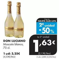 Oferta de Don Luciano - Moscato Blanco por 3,25€ en Supermercados Lupa