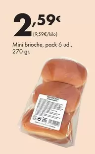 Oferta de Mini Brioche por 2,59€ en Supermercados Lupa