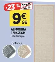 Oferta de Alfombra 120x45 Cm por 9,99€ en Centrakor