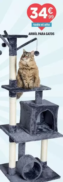 Oferta de Arbol Para Gatos por 34,99€ en Centrakor