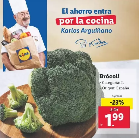 Oferta de Brócoli por 1,99€ en Lidl
