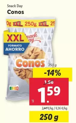 Oferta de Snack Day - Conos por 1,59€ en Lidl
