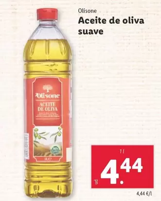 Oferta de Olisone - Aceite De Oliva Suave por 4,44€ en Lidl