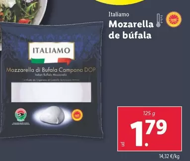 Oferta de Italiamo - Mozarella De Bufala por 1,79€ en Lidl