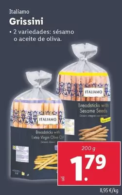 Oferta de Italiamo - Grissini por 1,79€ en Lidl