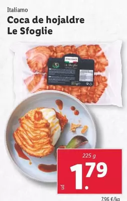 Oferta de Italiamo - Coca De Hojaldre Le Sfoglie por 1,79€ en Lidl