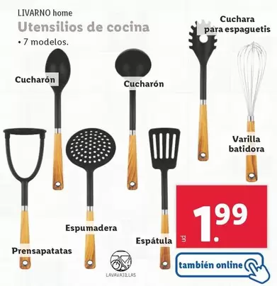 Oferta de Livarno Home - Utensilios De Cocina por 1,99€ en Lidl