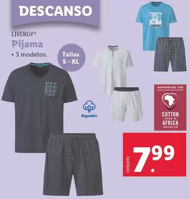 Oferta de Livergy - Pijama por 7,99€ en Lidl