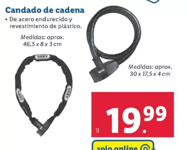 Oferta de Candado De Cadena por 19,99€ en Lidl