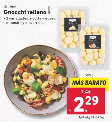 Oferta de Italiamo - Gnocchi Relleno por 2,29€ en Lidl