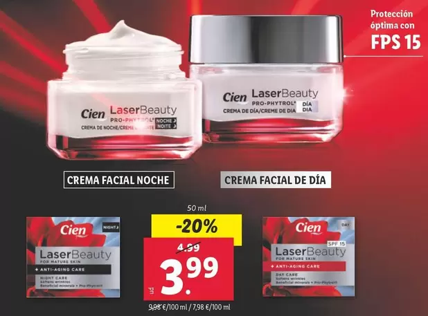 Oferta de Cien - Laserbeauty por 3,99€ en Lidl