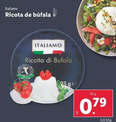 Oferta de Italiamo - Ricota De Bufala por 0,79€ en Lidl