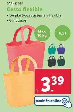 Oferta de Parkside - Cesto Flexible por 3,39€ en Lidl