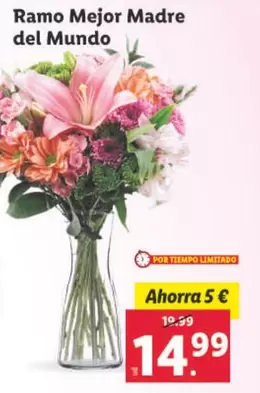 Oferta de Ramo Mejor Madre Del Mundo por 14,99€ en Lidl