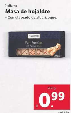 Oferta de Italiamo - Masa De Hojaldre por 0,99€ en Lidl