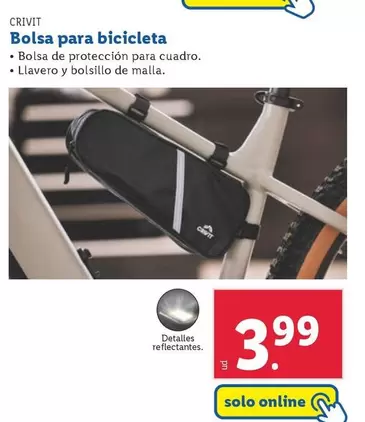 Oferta de Crivit - Bolsa Para Bicicleta por 3,99€ en Lidl