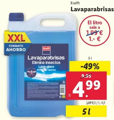 Oferta de Krafft - Lavaparabrisas por 4,99€ en Lidl