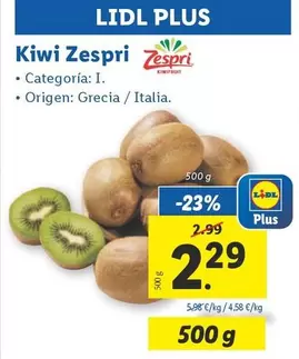 Oferta de Zespri - Kiwi  por 2,29€ en Lidl