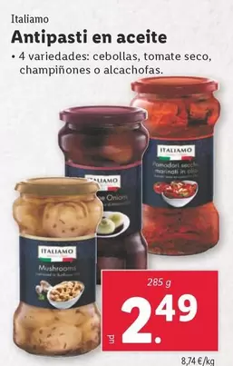 Oferta de Italiamo - Antipasti En Aceite por 2,49€ en Lidl