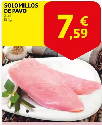Oferta de Solomillos De Pavo por 7,59€ en Alcampo