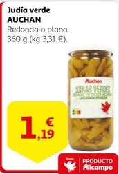 Oferta de Auchan - Judia Verde por 1,19€ en Alcampo