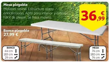 Oferta de Mesa Plegable por 36,99€ en Alcampo