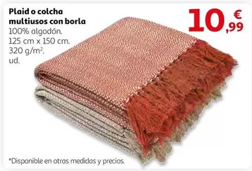 Oferta de Plaid O Colcha Multiusos Con Borla por 10,99€ en Alcampo