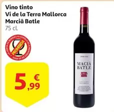 Oferta de Terra - Vino Tinto Vi De La  Mallorca por 5,99€ en Alcampo