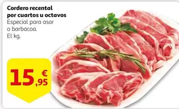 Oferta de Cordero Recental Por Cuartos U Octavos por 15,95€ en Alcampo
