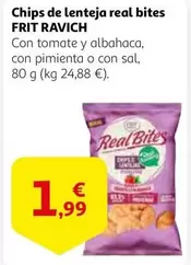 Oferta de Frit Ravich - Chips De Lenteja Real Bites por 1,99€ en Alcampo