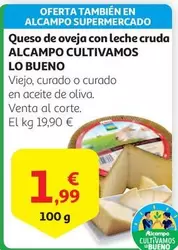 Oferta de Alcampo - Queso De Oveja Con Leche Cruda por 1,99€ en Alcampo