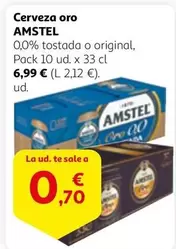 Oferta de Amstel - Cerveza Oro por 6,99€ en Alcampo