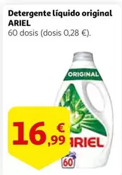 Oferta de Ariel - Detergente Liquido Original por 16,99€ en Alcampo