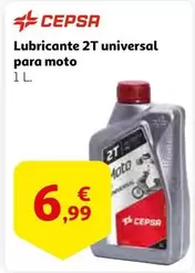 Oferta de Cepsa - Lubricante 2T Universal Para Moto por 6,99€ en Alcampo