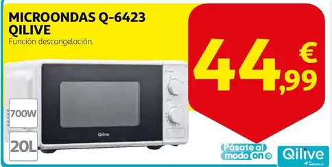 Oferta de Qilive - Microondas Q-6423 por 44,99€ en Alcampo