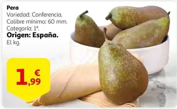 Oferta de Origen - Pera por 1,99€ en Alcampo