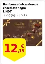 Oferta de Lindt - Bombones Dulces Deseos Chocolate Negro por 12,15€ en Alcampo