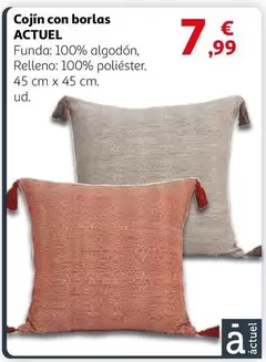 Oferta de Actuel - Cojin Con Borlas por 7,99€ en Alcampo