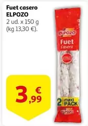 Oferta de Elpozo - Fuet Casero por 3,99€ en Alcampo