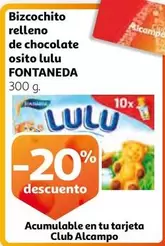 Oferta de Fontaneda - Bizcochito Relleno De Chocolate Osito Lulu en Alcampo